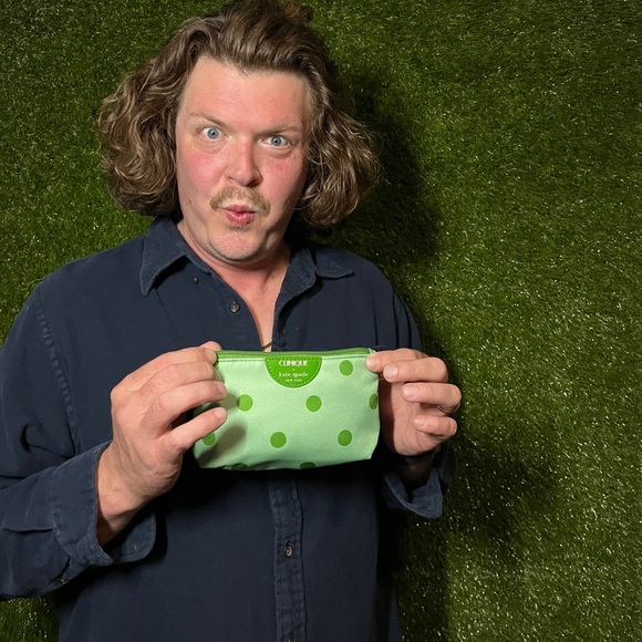 Kate Spade x Clinique 2 Piece Polka Dot Set Tote Bag Makeup Bag - Picture 4 of 11